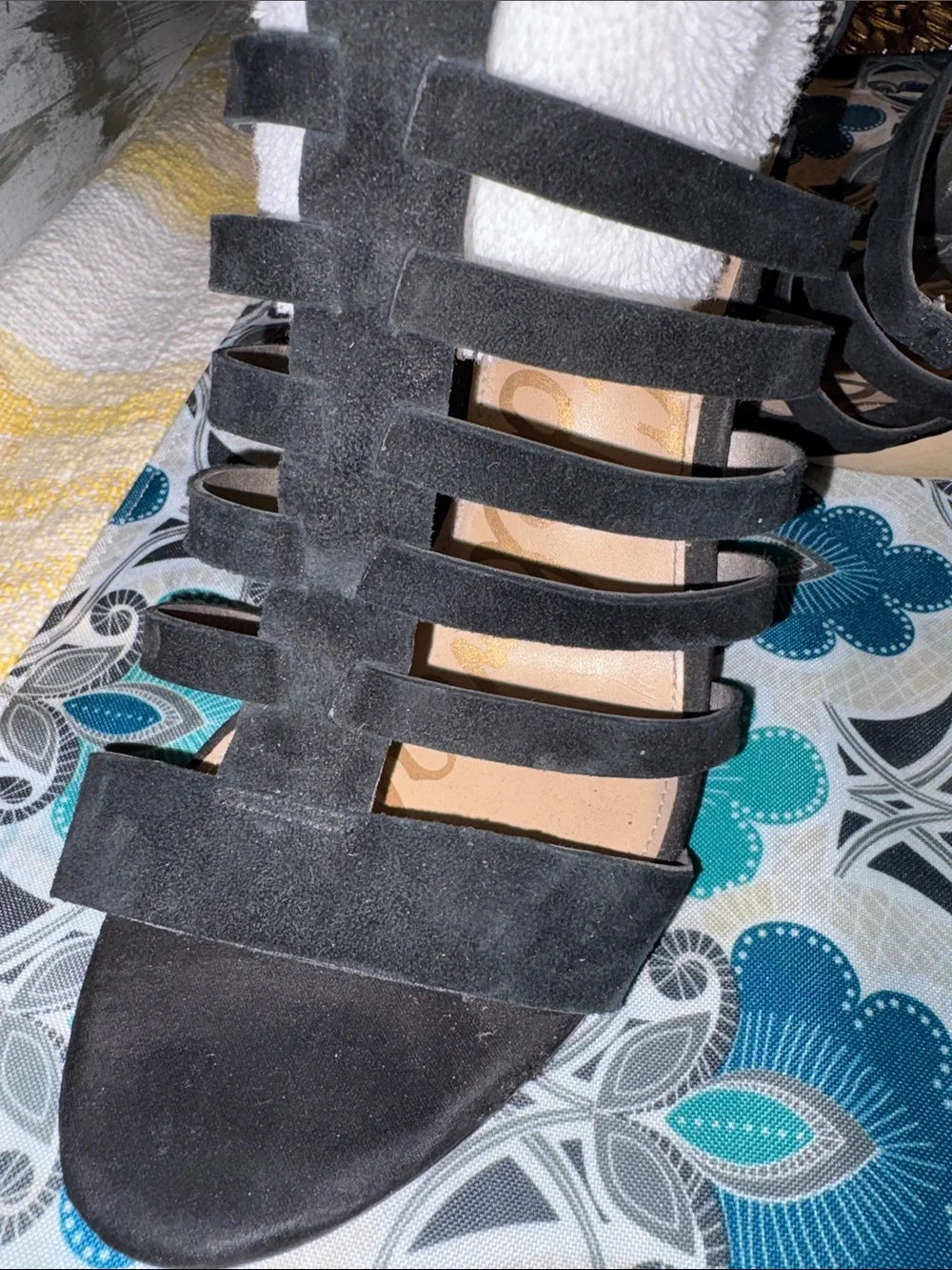 Sam Edelman Black Strappy Gladiator Heels